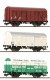 531104 Fleischmann Set of 3 boxcars type Gs